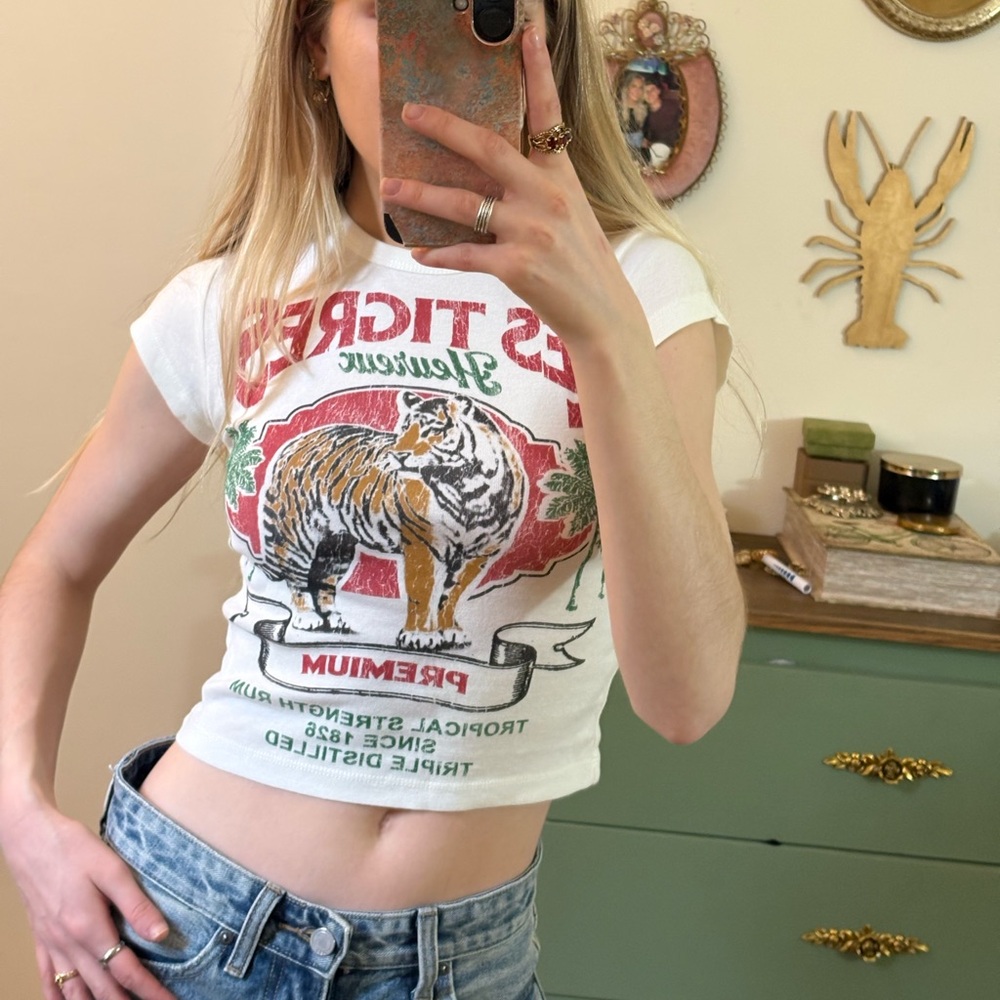 Urban Outfitters White Graphic Tee